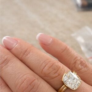 Gold 4ct  E color labgrown diamond with IGi certificate Women's Ring